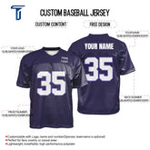 Custom Indigo Oversized Football Jersey Street Fashion T-shirt